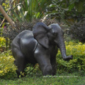 Hot sale outdoor home decoration life size bronze elephant statue